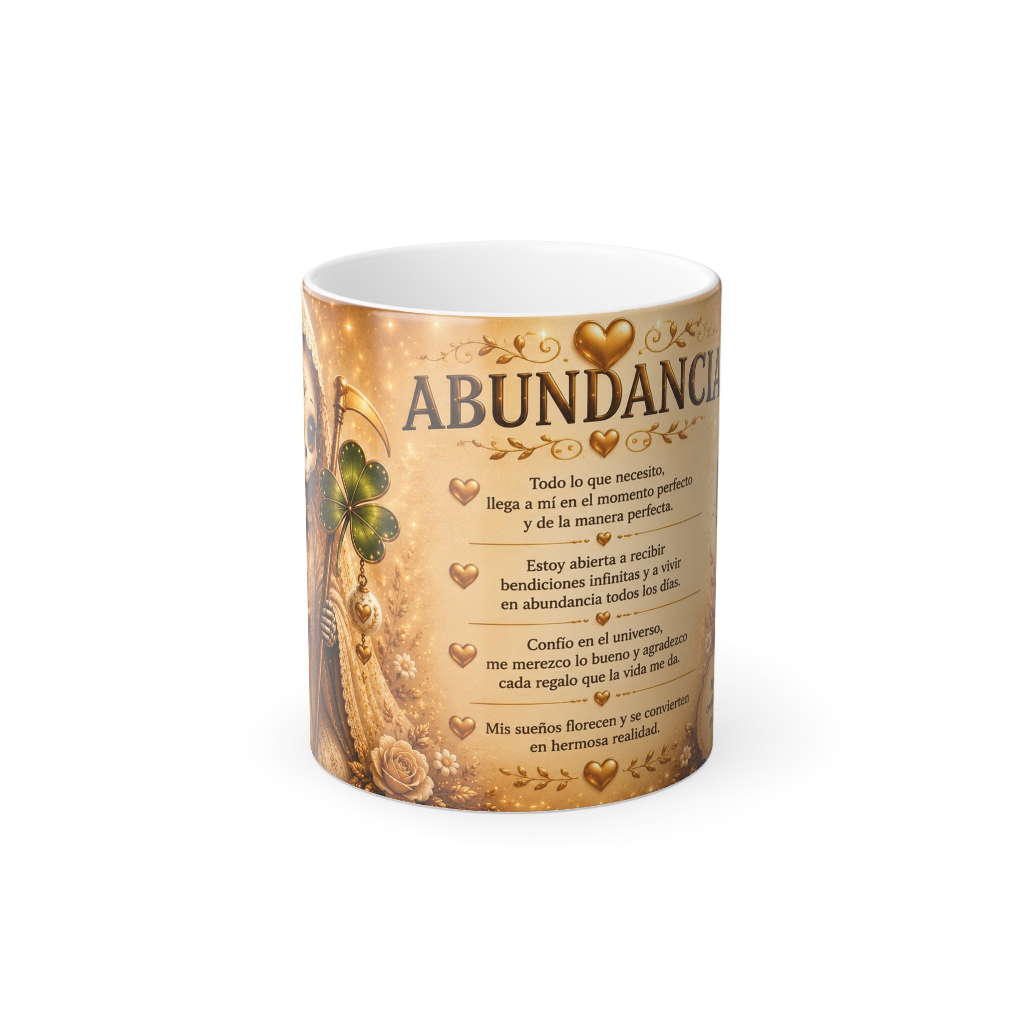 Abundancia Color-Changing Mug — Spanish Blessing Prayer 11oz