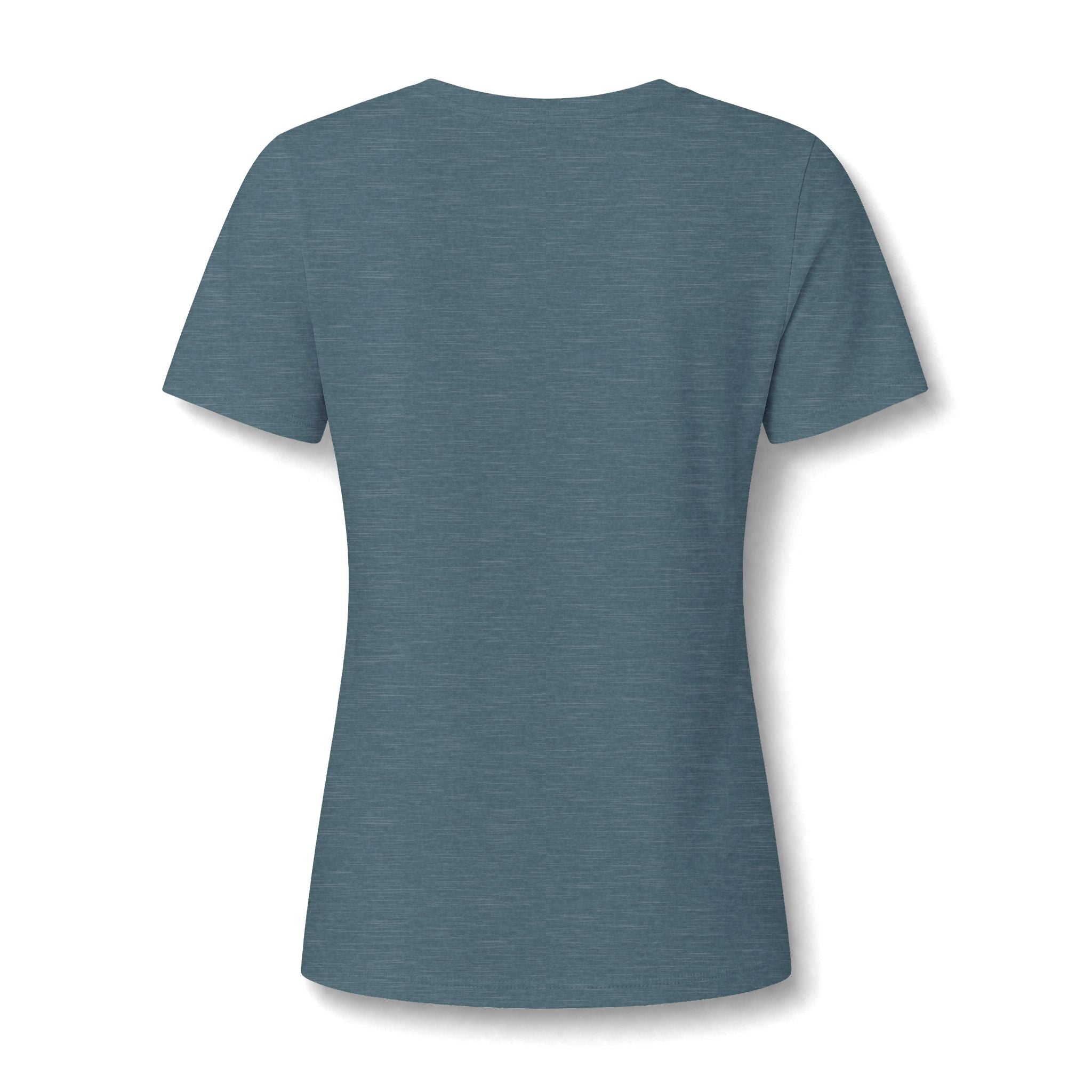 Good Vibes Only Women's V-Neck Tee – Relaxed Heather Graphic T-Shirt