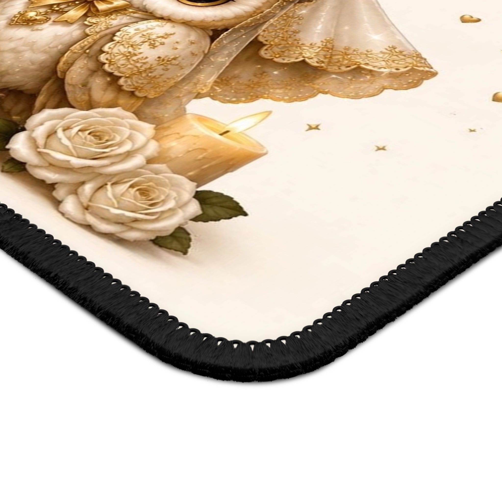 Kawaii Owl Guardian Mouse Pad – Cozy Gothic Desk Decor