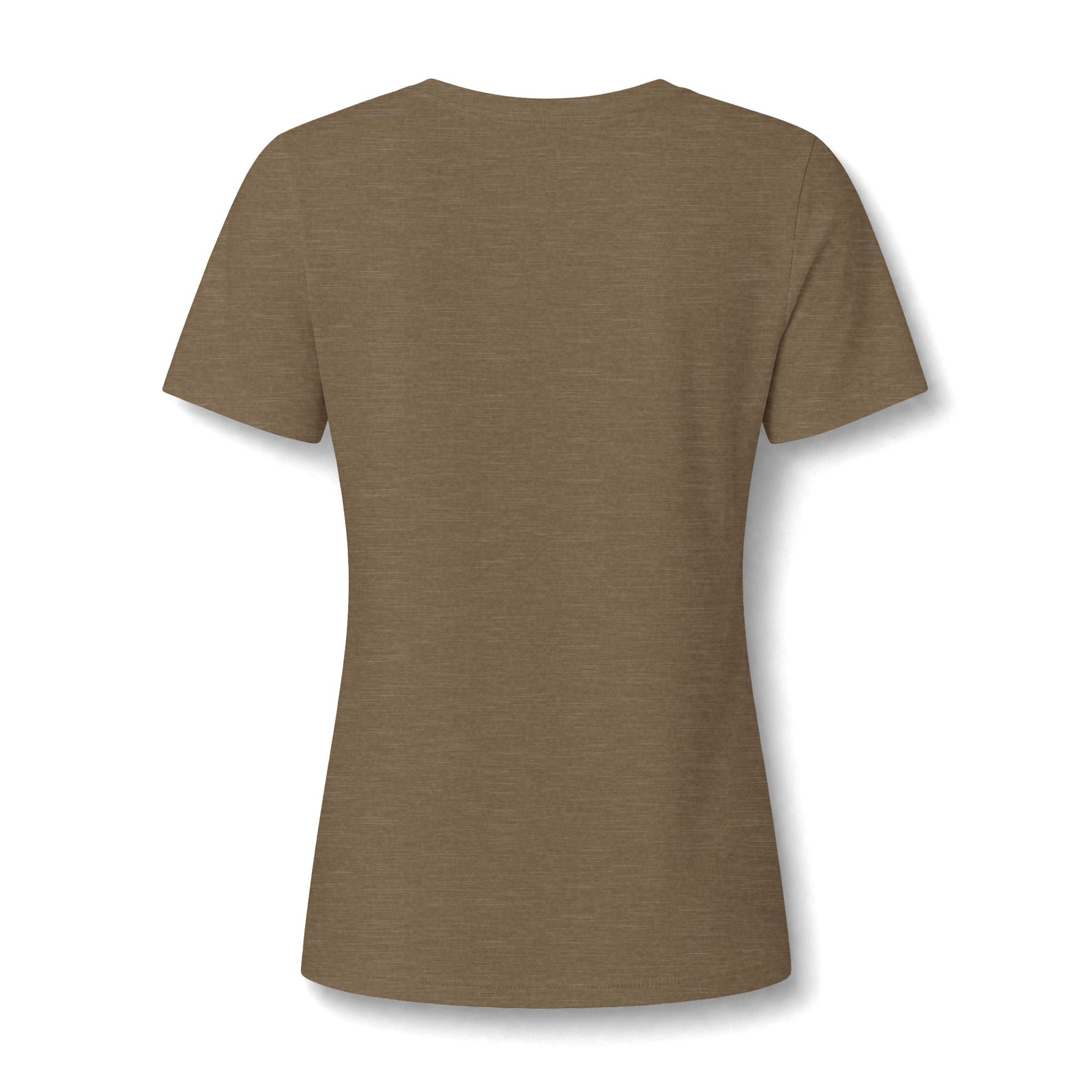 Good Vibes Only Women's V-Neck Tee – Relaxed Heather Graphic T-Shirt