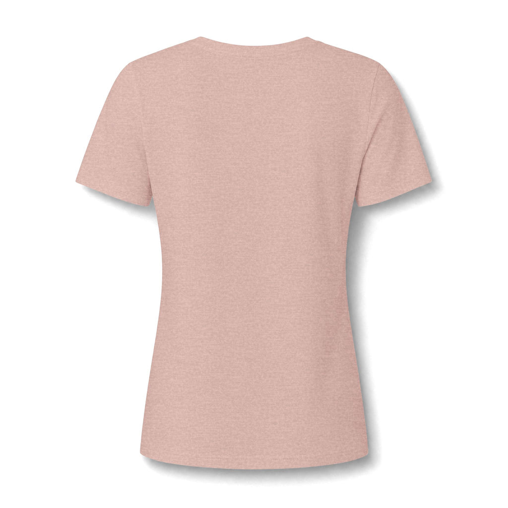 Good Vibes Only Women's V-Neck Tee – Relaxed Heather Graphic T-Shirt