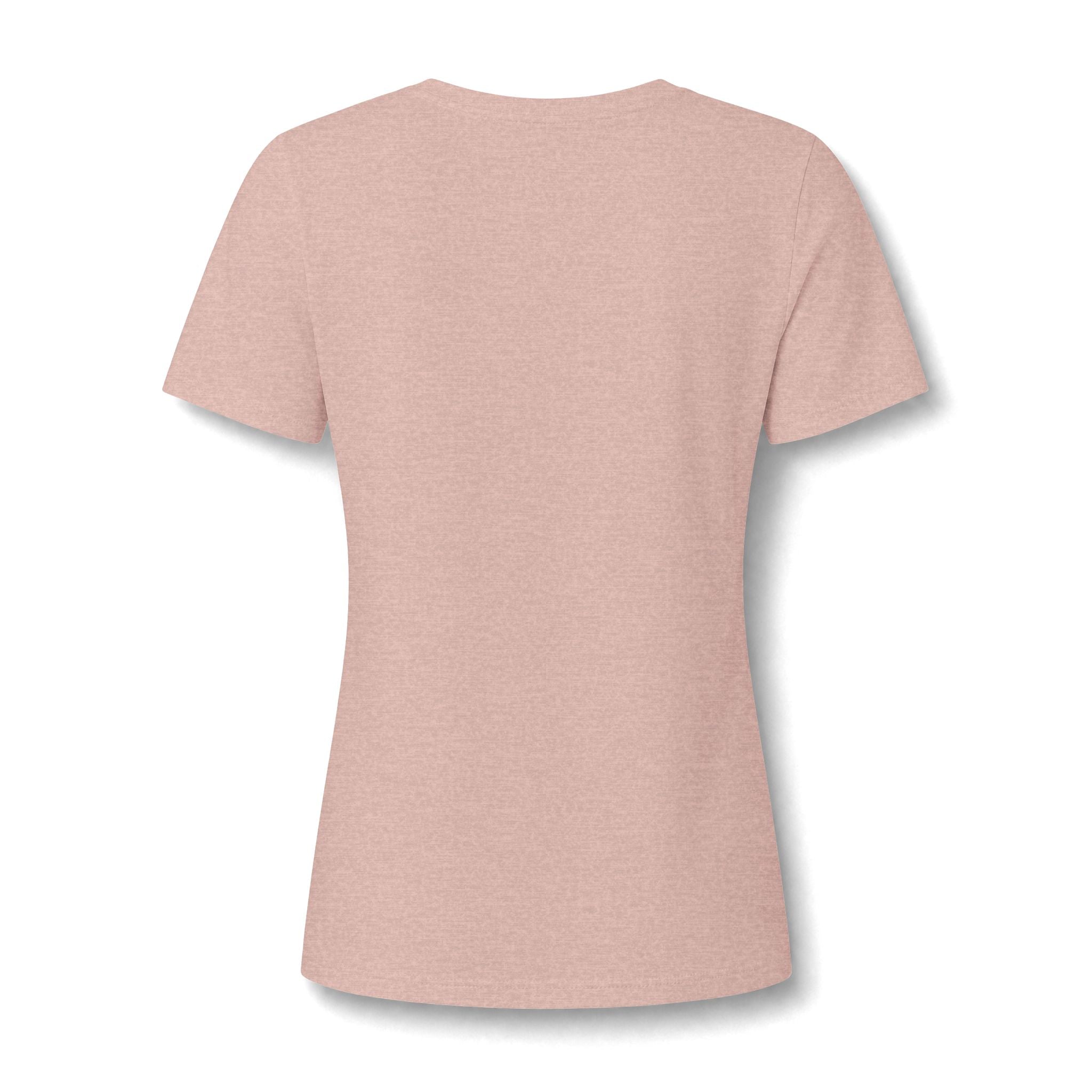 Good Vibes Only Women's V-Neck Tee – Relaxed Heather Graphic T-Shirt