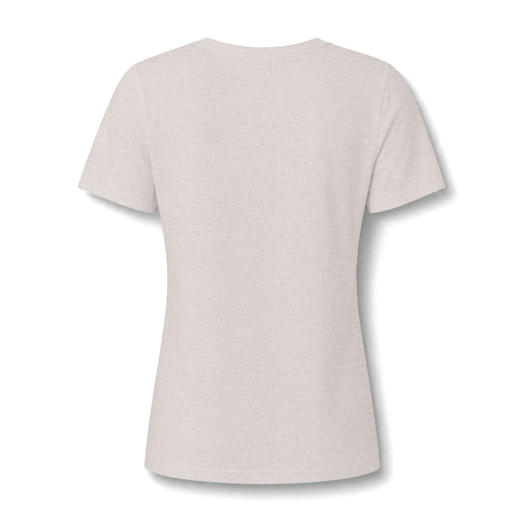 Good Vibes Only Women's V-Neck Tee – Relaxed Heather Graphic T-Shirt