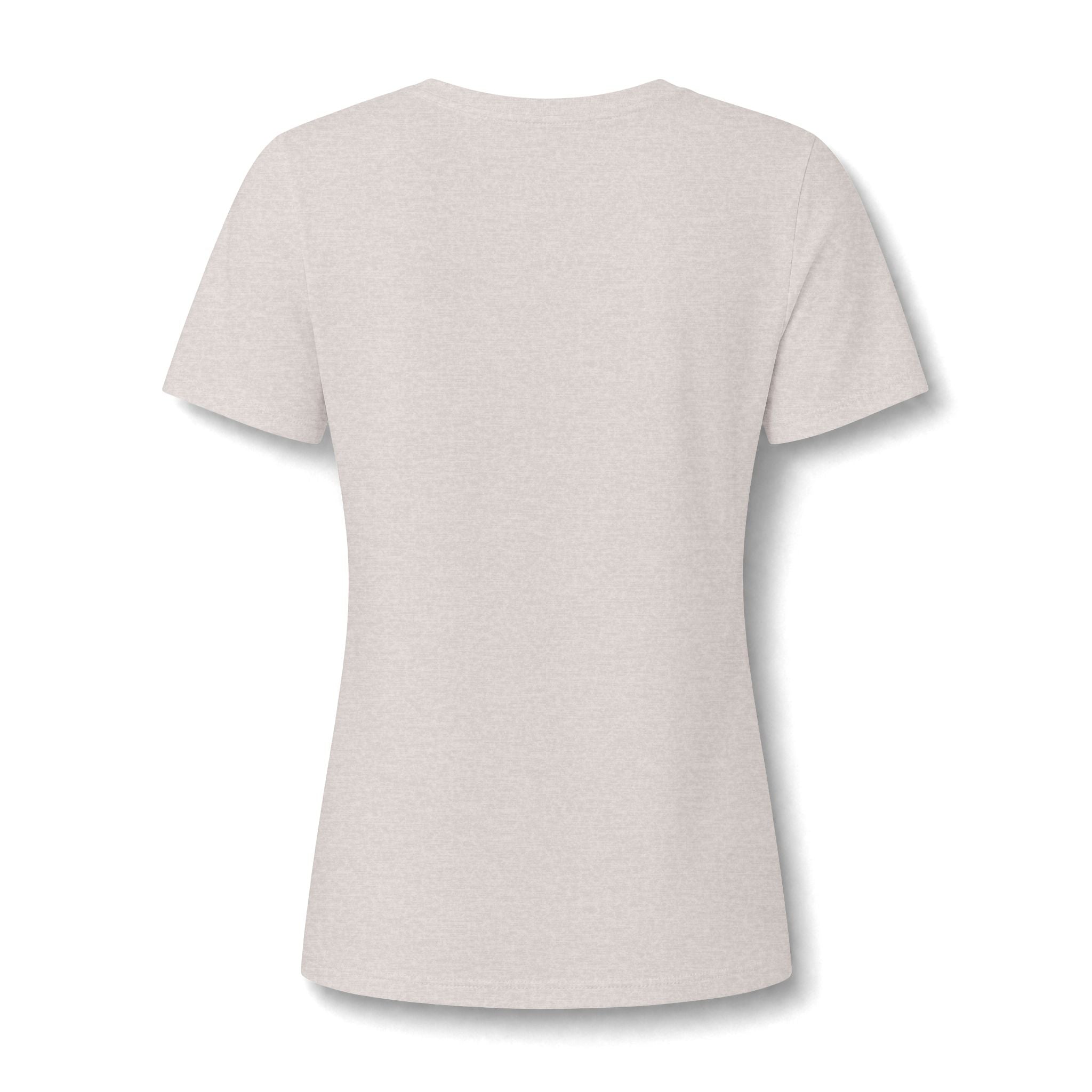 Good Vibes Only Women's V-Neck Tee – Relaxed Heather Graphic T-Shirt