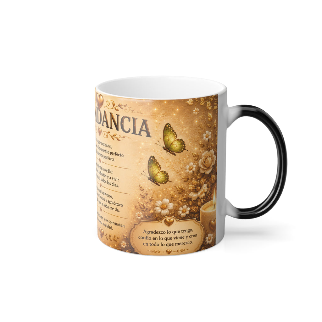 Abundancia Color-Changing Mug — Spanish Blessing Prayer 11oz