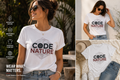 Code Nature T-Shirt — Geometric Tech & Nature Graphic Tee
