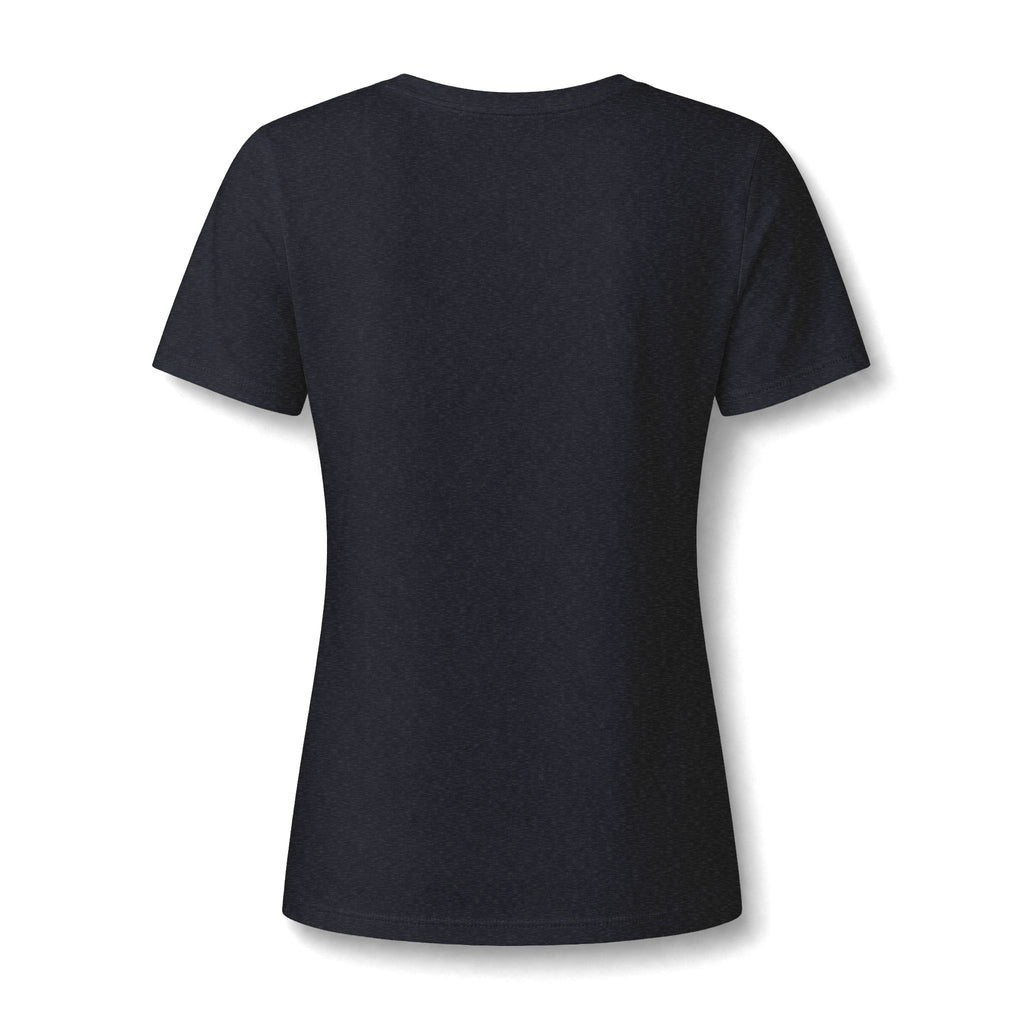 Good Vibes Only Women's V-Neck Tee – Relaxed Heather Graphic T-Shirt