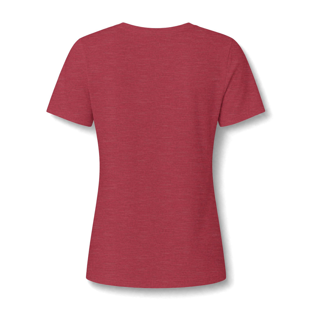 Good Vibes Only Women's V-Neck Tee – Relaxed Heather Graphic T-Shirt