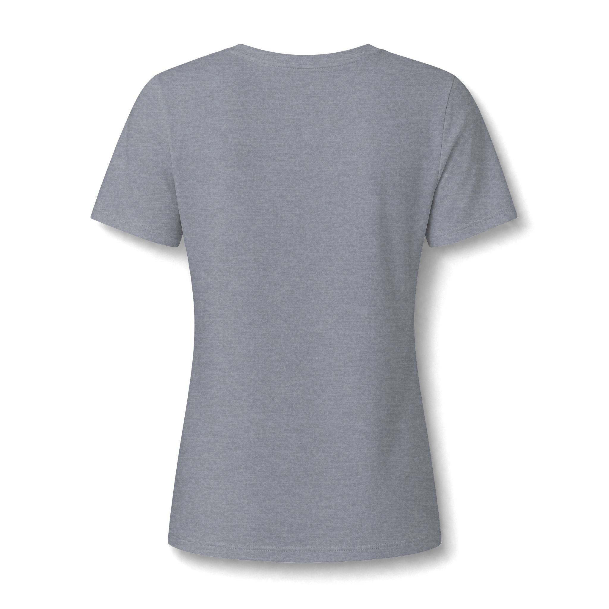 Good Vibes Only Women's V-Neck Tee – Relaxed Heather Graphic T-Shirt