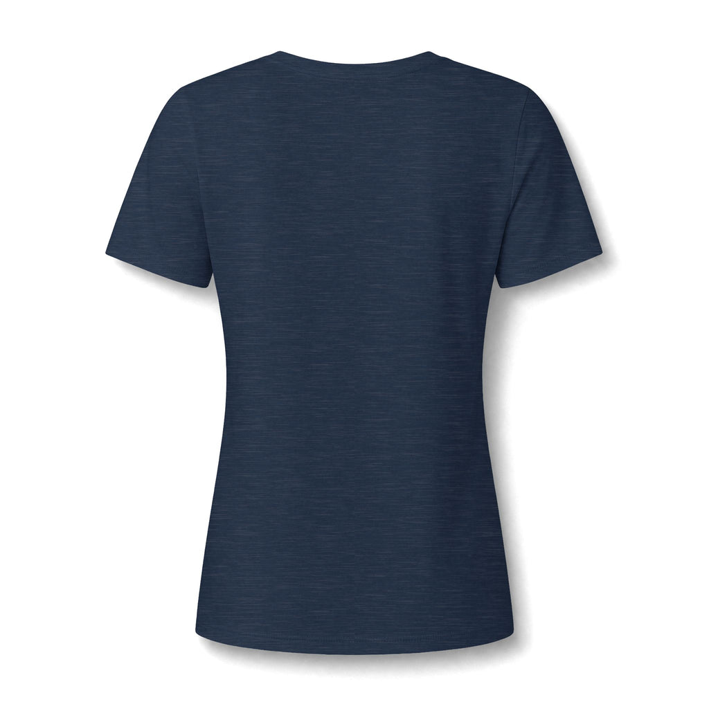 Good Vibes Only Women's V-Neck Tee – Relaxed Heather Graphic T-Shirt